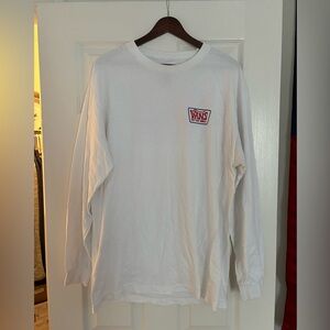 Vans Long Sleeve Graphic Tee Large White